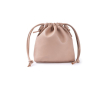 Trousse en PU avec fermeture à cordon et possibilité de porter en sac couleur camel