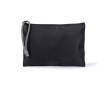 Trousse en nylon avec cordon bicolore sur la fermeture 240 g/m2 couleur noir