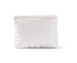 Trousse rectangulaire en polyester matelassé et doux 120 g/m2 couleur blanc