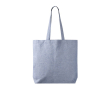 Tote bag en coton et polyester avec longues anses 220 g/m2 couleur bleu