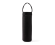 Housse isotherme noire pour bouteille avec poignée de transport couleur noir