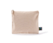 Trousse plate en coton Fairtrade avec tirette assortie 220 g/m2 couleur naturel