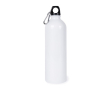 Gourde en acier recyclé avec mousqueton pour sublimation 750ml couleur blanc