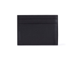 Porte-cartes en cuir noir dans boîte de présentation élégante couleur noir