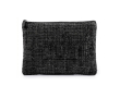 Trousse plate bouclée en polyester avec zip 270 g/m² couleur noir