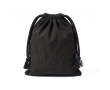 Sac pochon noir en coton Fairtrade léger 105 g/m² couleur noir