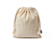 Petit sac en coton Fairtrade finition naturelle 105 g/m² couleur naturel