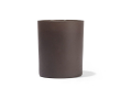 Bougie parfumée en céramique mate avec mèche en bois 140 g couleur marron