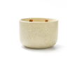 Bougie parfumée en céramique à double mèche bois 320 g couleur beige