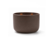 Bougie parfumée en céramique à double mèche bois 320 g couleur marron
