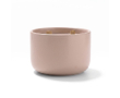 Bougie parfumée en céramique à double mèche bois 320 g couleur rose clair