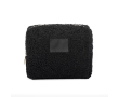 Trousse en polyester finition sherpa avec zip 360 g/m² couleur noir