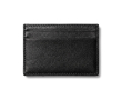 Porte-cartes slim en similicuir avec 3 compartiments couleur noir