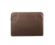 Housse PU pour ordinateur 15,6'' avec mousse et zip couleur marron