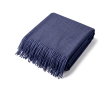 Châle doux en acrylique et viscose OEKO-TEX® 250 g/m² couleur bleu marine