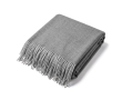 Châle doux en acrylique et viscose OEKO-TEX® 250 g/m² couleur gris