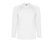 T-shirt technique pour enfants à manches longues 150 g/m² Roly Technisches Langarm-Sport-T-Shirt für Kinder, 150 g/m2 Roly couleur blanc