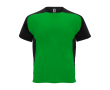 T-shirt de sport pour enfant bicolore 140 g/m² Roly Bugatti couleur vert tropical