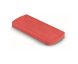 Boîte en plastique contenant 5 pansements petit format BandAid couleur rouge transparent
