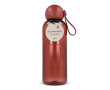 Gourde en plastique monochrome avec bouchon rond à anse 600 ml couleur bordeaux
