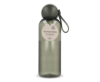 Gourde en plastique monochrome avec bouchon rond à anse 600 ml couleur vert olive