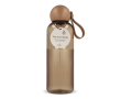 Gourde en plastique monochrome avec bouchon rond à anse 600 ml couleur camel