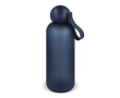 Bouteille mate anti-fuite avec bouchon rond et anse Sagaform 650 ml couleur bleu foncé
