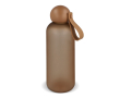Bouteille mate anti-fuite avec bouchon rond et anse Sagaform 650 ml couleur marron