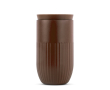 Gobelet isotherme en acier inoxydable avec couvercle à bouton 320 ml couleur marron foncé