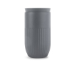 Gobelet isotherme en acier inoxydable avec couvercle à bouton 320 ml couleur gris