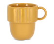 Tasse en porcelaine avec petite anse supérieure 270ml couleur jaune