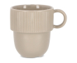 Tasse en porcelaine avec petite anse supérieure 270ml couleur gris clair