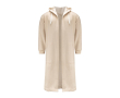 Peignoir en coton et polyester avec capuche ajustable taille S/M couleur beige