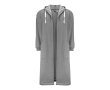 Peignoir en coton et polyester avec capuche ajustable taille S/M couleur gris