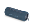 Enceinte de forme cylindrique résistante à l'eau avec détails LED couleur bleu foncé