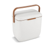Glacière portable compacte anti-fuite pour boissons et snacks 8 L couleur blanc