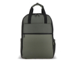 Sac à dos idéal pour les voyages avec sangle pour valise et poignées couleur vert foncé