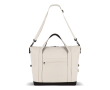 Sac de voyage en coton et fibres recyclée, anses courtes et longues couleur beige
