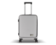 Valise cabine 20 pouces avec roues pivotantes à 360° couleur gris clair