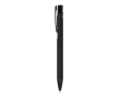 Stylo en aluminium recyclé avec clip noir et encre bleue couleur noir