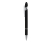 Stylo en aluminium recyclé avec clip robuste et encre noire couleur noir