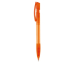 Stylo en plastique fabriqué en Allemagne à encre bleue rechargeable couleur orange transparent