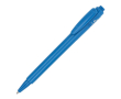 Stylo en plastique recyclé fabriqué en Italie, encre bleue couleur bleu ciel