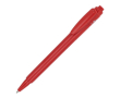 Stylo en plastique recyclé fabriqué en Italie, encre bleue couleur rouge foncé
