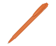 Stylo en plastique recyclé fabriqué en Italie, encre bleue couleur orange foncé