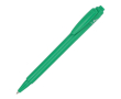 Stylo en plastique recyclé fabriqué en Italie, encre bleue couleur vert