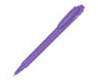 Stylo en plastique recyclé fabriqué en Italie, encre bleue couleur lilas
