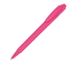 Stylo en plastique recyclé fabriqué en Italie, encre bleue couleur rose