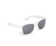 Lunettes de soleil en plastique 100 % recyclé UV400, plusieurs coloris couleur blanc