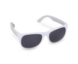 Lunettes de soleil multicolores avec verres noirs UV400 couleur blanc